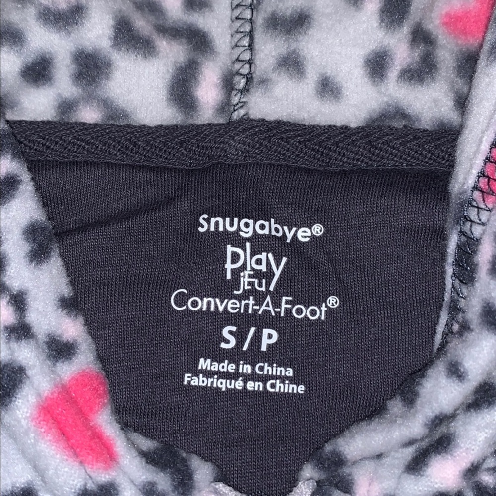 Leopard Print Zip Up Foot Pyjamas - Picture 4 of 5